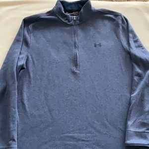 Blue Under Armour Quarter Zip Turtle Neck Mens Size XL